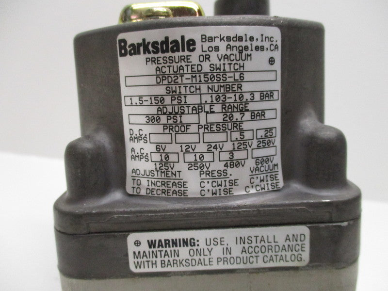 BARKSDALE DPD2T-M150SS-L6  NSMP