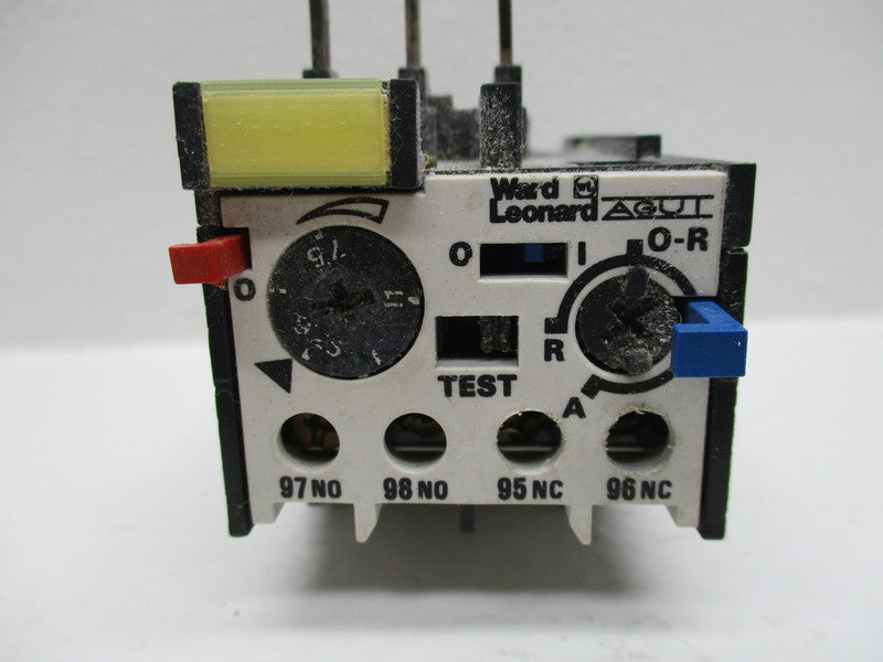 WARD LEONARD WRIL0-9.25 OVERLOAD RELAY 7.5-11AMP  UNMP