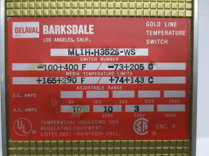 BARKSDALE ML1H-H352S-WS  NSNP