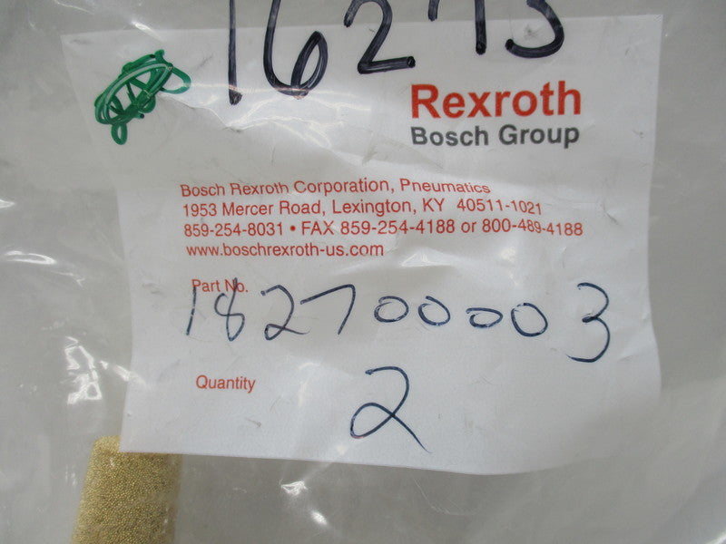REXROTH 182700003 (QTY: 2)  NSMP