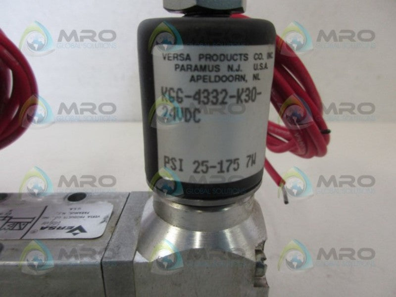 VERSA KGG-4332-K30-24VDC 4WAY VALVE NSMP