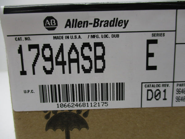 ALLEN BRADLEY 1794-ASB SER. E F/W C DATE: 2002  NSFS