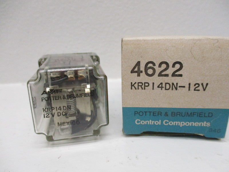 POTTER & BRUMFIELD KRP14DN-12V (4622) RELAY 12VDC 10A   NSMP