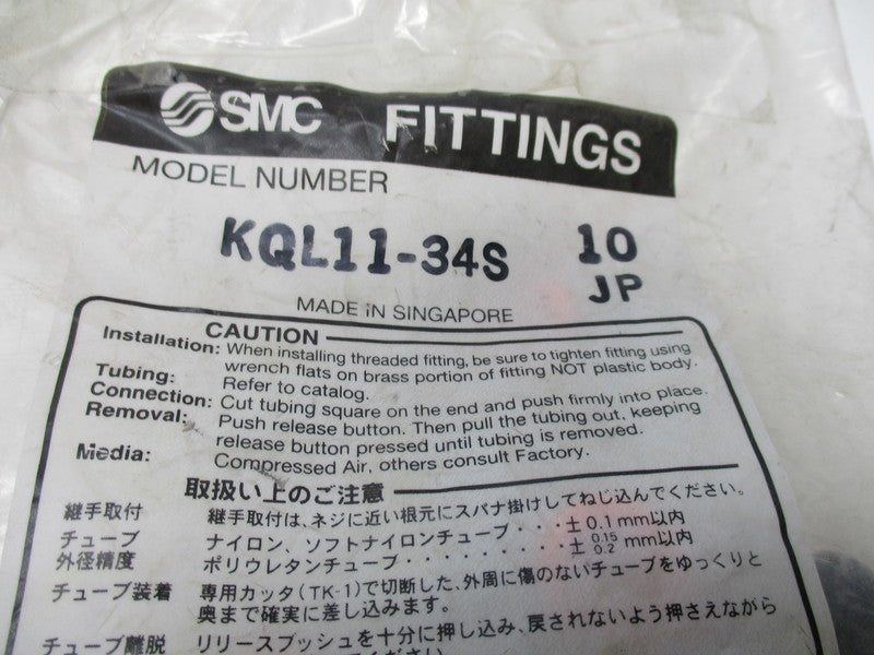 SMC KQL11-34S (QTY:10)  NSMP