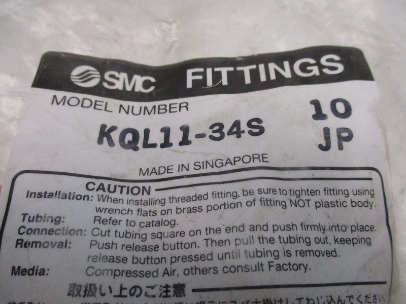 SMC KQL11-34S (QTY: 10)  NSMP