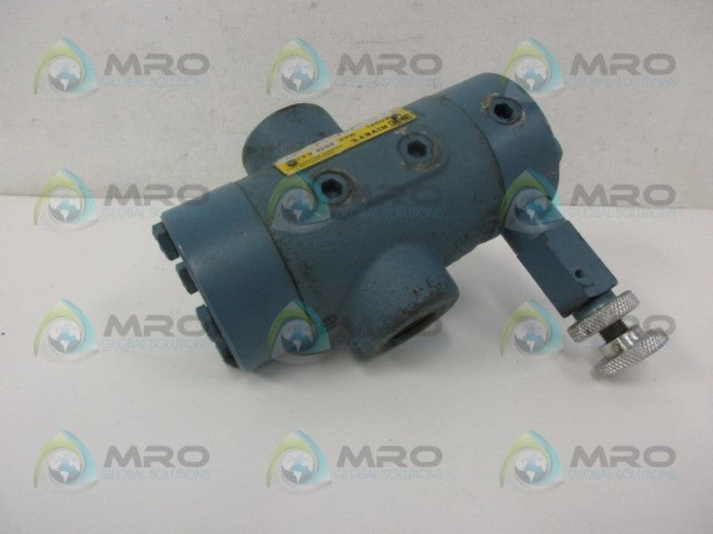 RIVETT 8821-03-1/2-25 HYDRAULIC PUMP VALVE NSNP