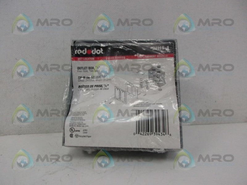 RED DOT 2IH5-1 OUTLET BOX NSMP
