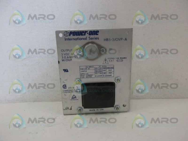 POWER-ONE HB5-3/OVP-A POWER SUPPLY  UNMP