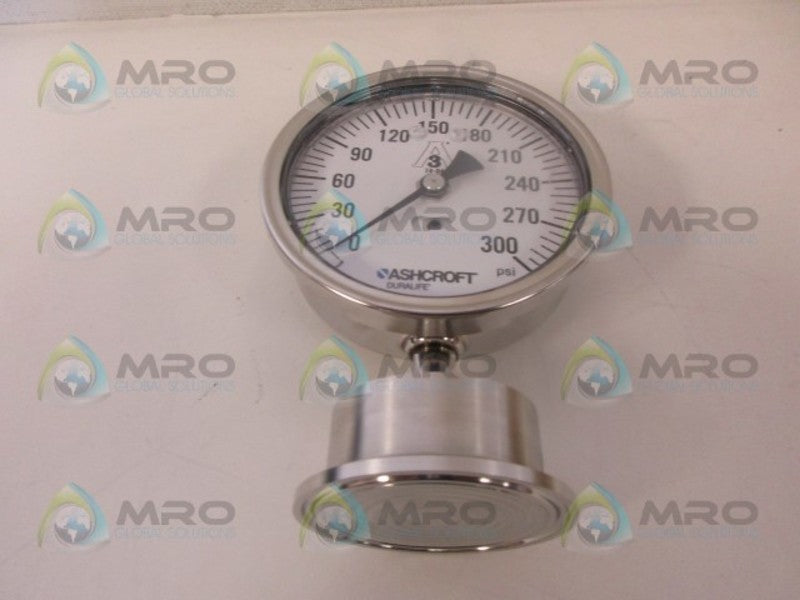 ASHCROFT 351032S20L-300# SANITARY GAUGE 0-300 PSI NSMP