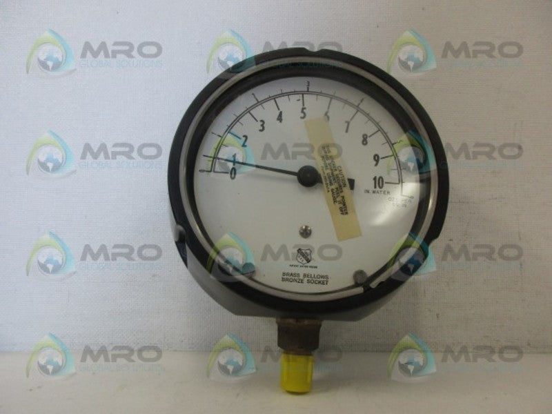 ASHCROFT 45-1188A-1/4LC 0-10 PRESSURE GAUGE NSMP