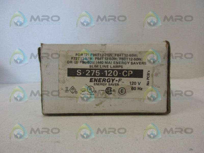 ENERGY-F S-275-120-CP ENERGY SAVER NSMP