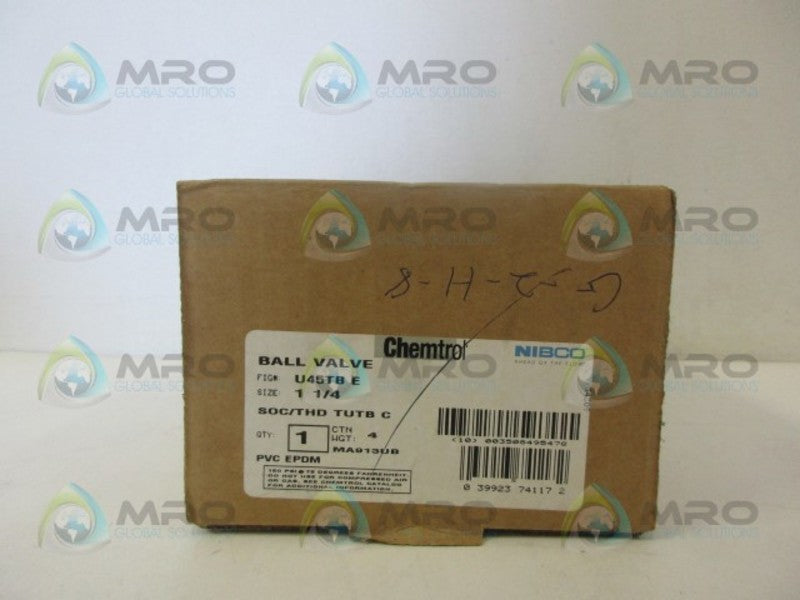 CHEMTROL MA913UB BALL VALVE W/HANDLE NSMP