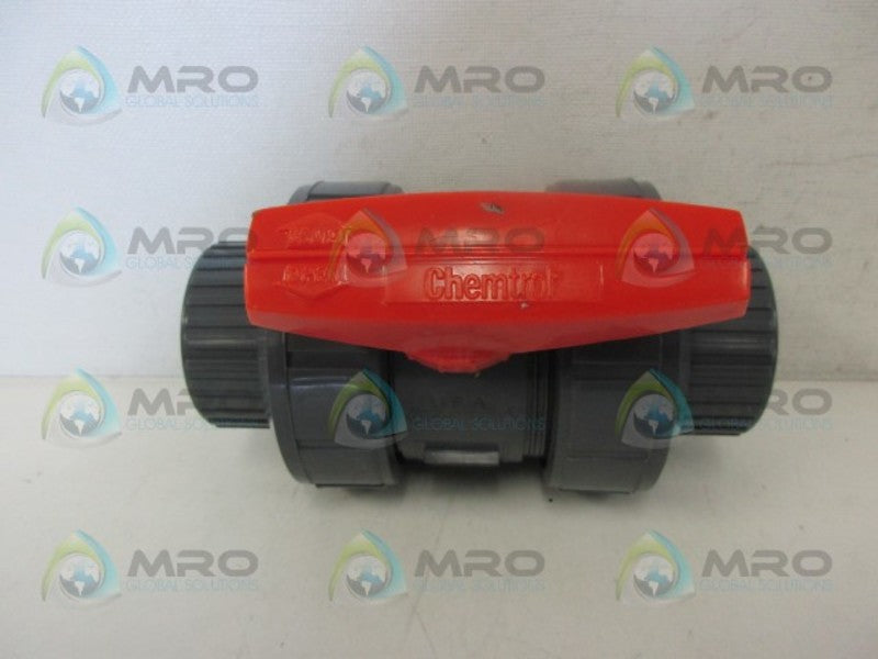 CHEMTROL PVC-INSF-PWF1970 BALL VALVE W/HANDLE NSNP