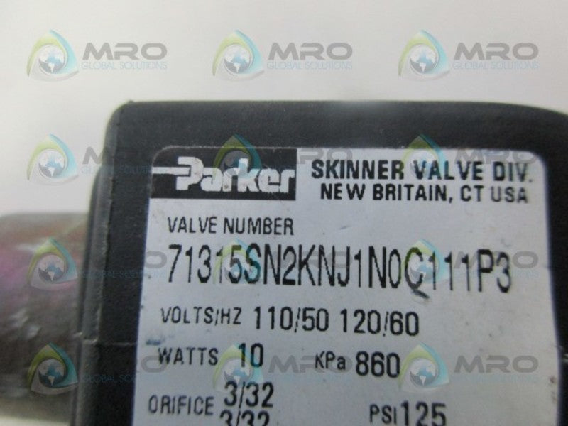 PARKER 71315SN2KNJ1N0C111P3 COIL (AS PICTURED) UNMP