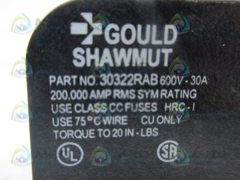 GOULD SHAWMUT 30322RAB FUSE BLOCK UNMP
