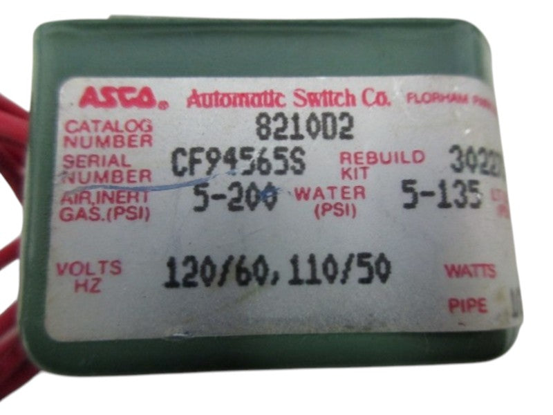 ASCO 8210D2 SOLENOID VALVE UNMP