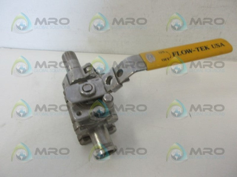 FLOW TEK CF3M 3/4-57004 STAINLESS STEEL BALL VALVE NSNP