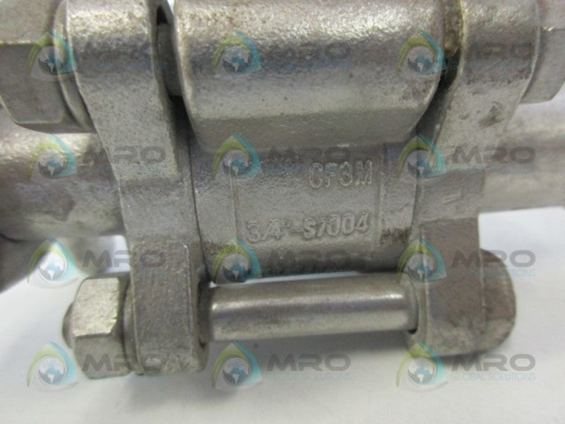 FLOW TEK CF3M 3/4-57004 STAINLESS STEEL BALL VALVE NSNP
