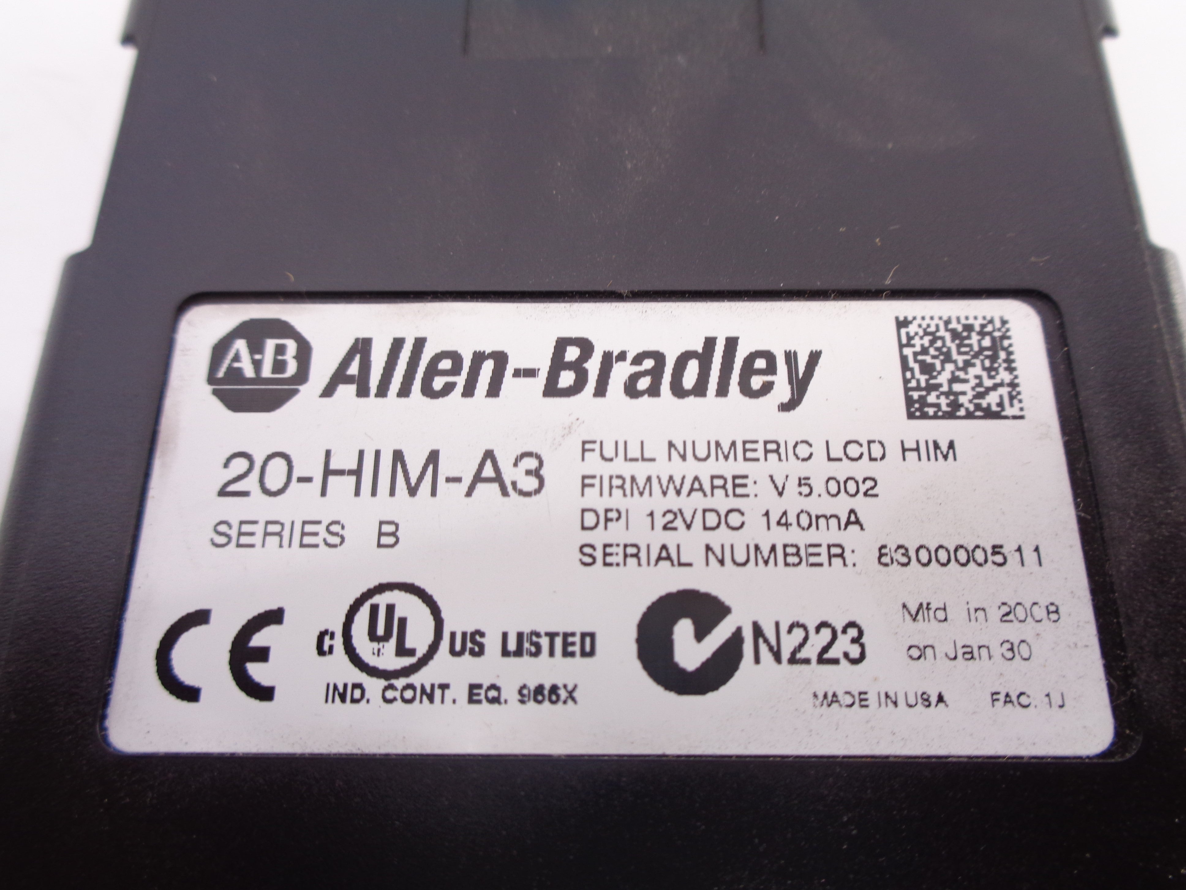 ALLEN BRADLEY 20-HIM-A3 SER. B F/W 5.002 12VDC UNMP