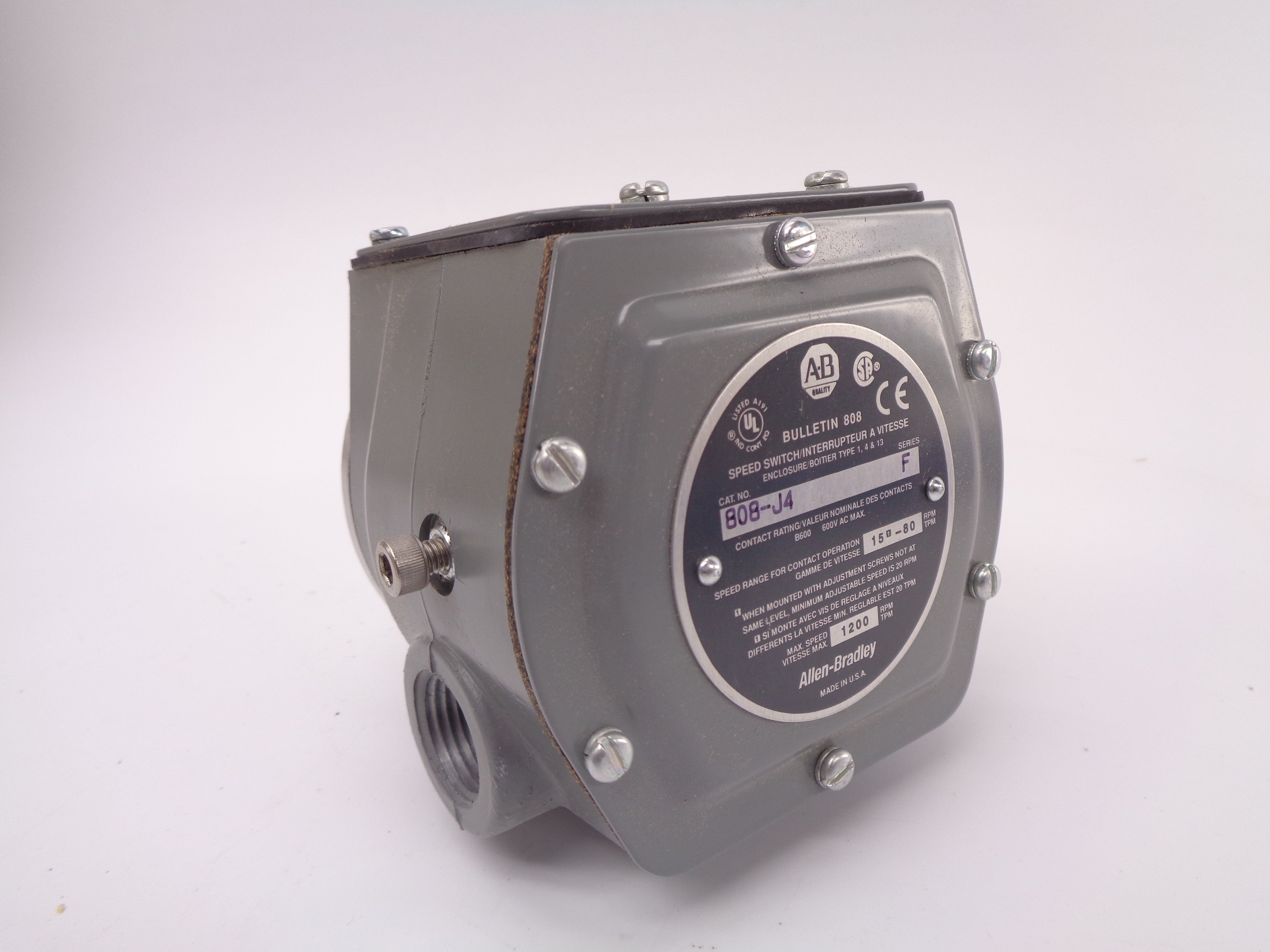 ALLEN BRADLEY 808-J4 SER. F (BR/WH) NSMP