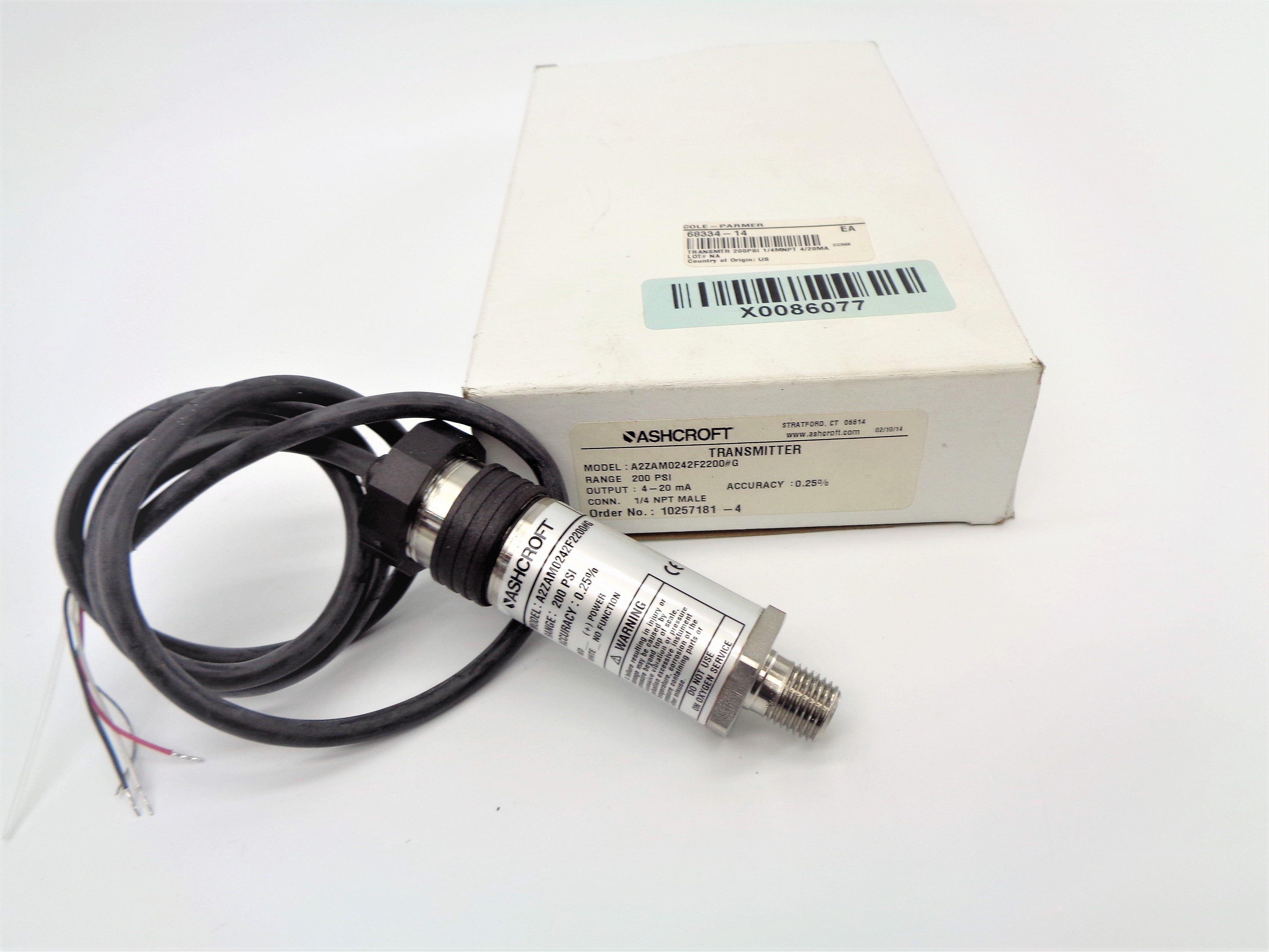 ASHCROFT A2ZAM0242F2200#G NSMP