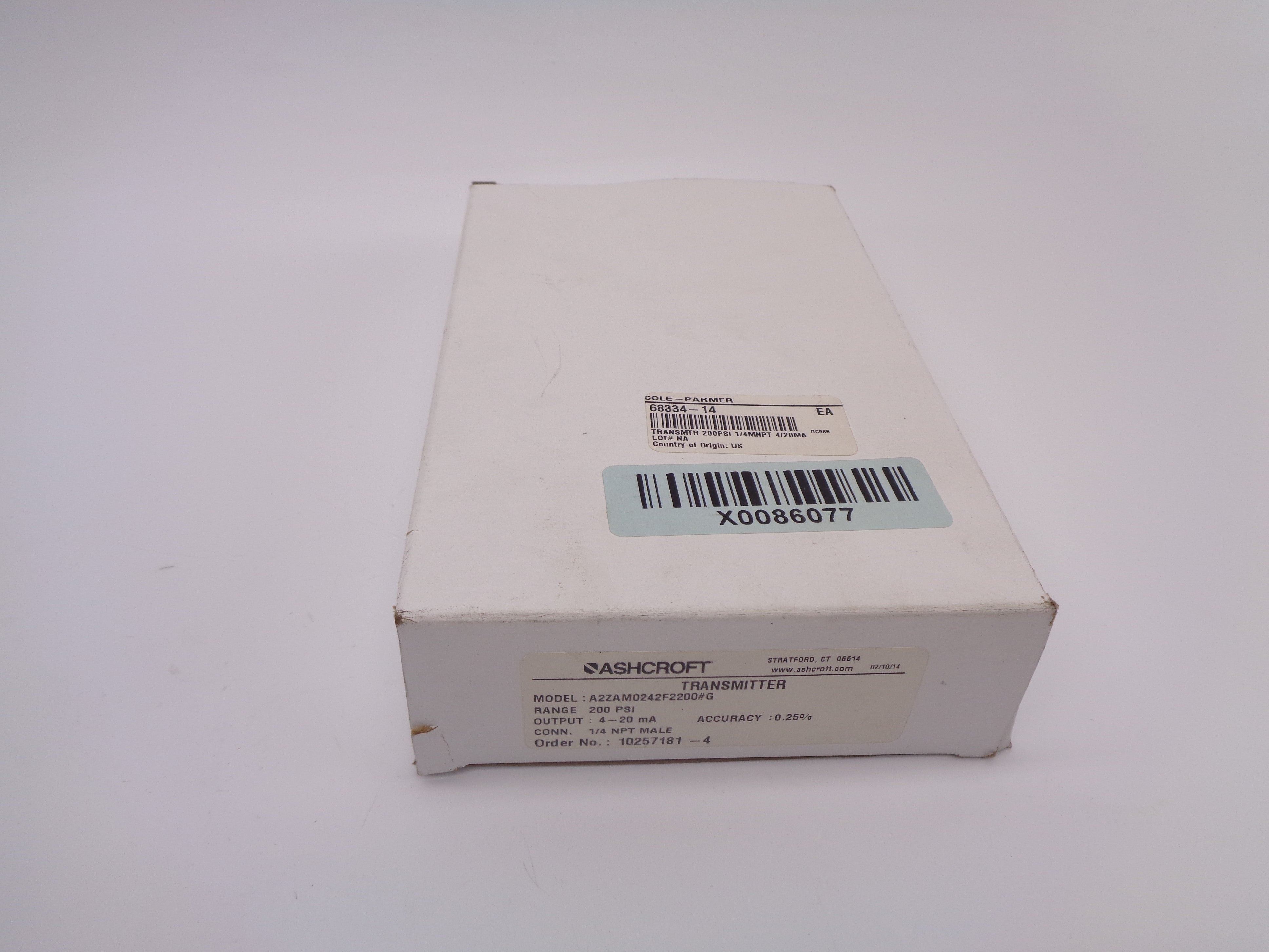 ASHCROFT A2ZAM0242F2200#G NSMP