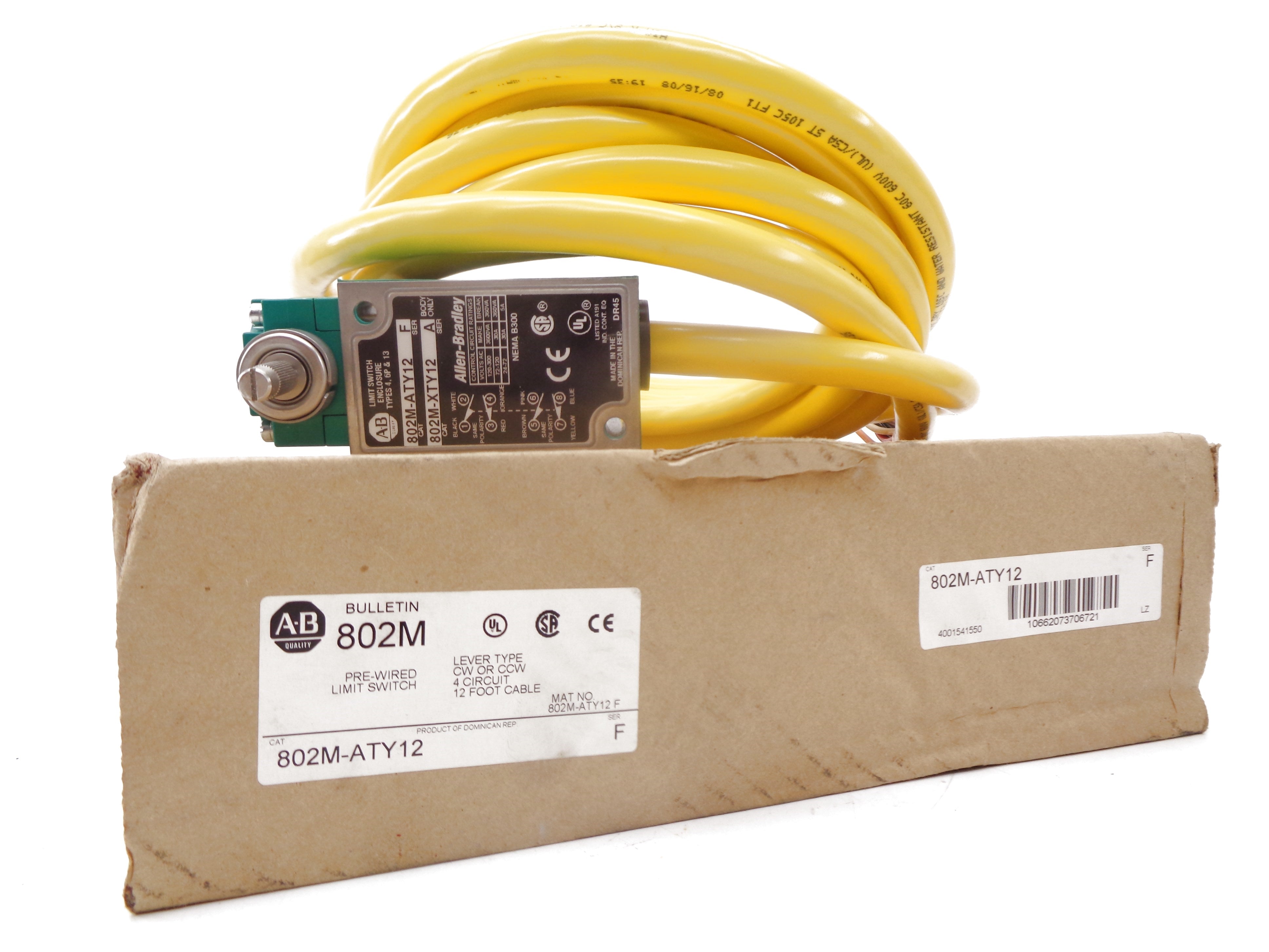 INDUSTRIAL SPARE PART 802M-ATY12 SER. F 120-300VAC (BR/WH) NSMP