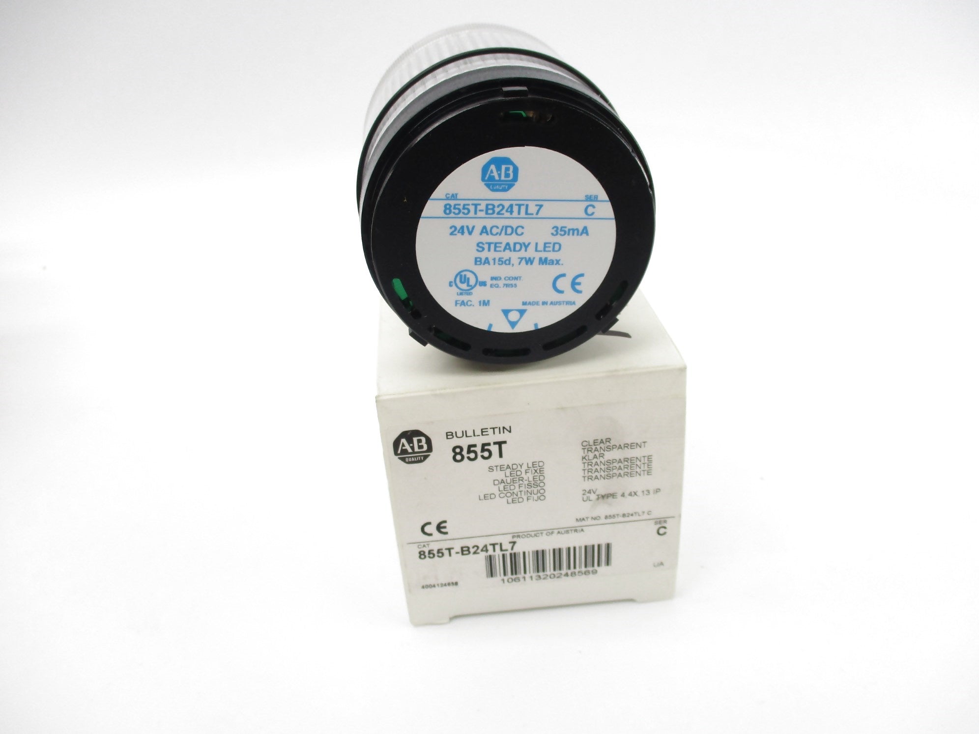 ALLEN BRADLEY 855T-B24TL7 SER. C 24VAC/DC (WH) NSMP