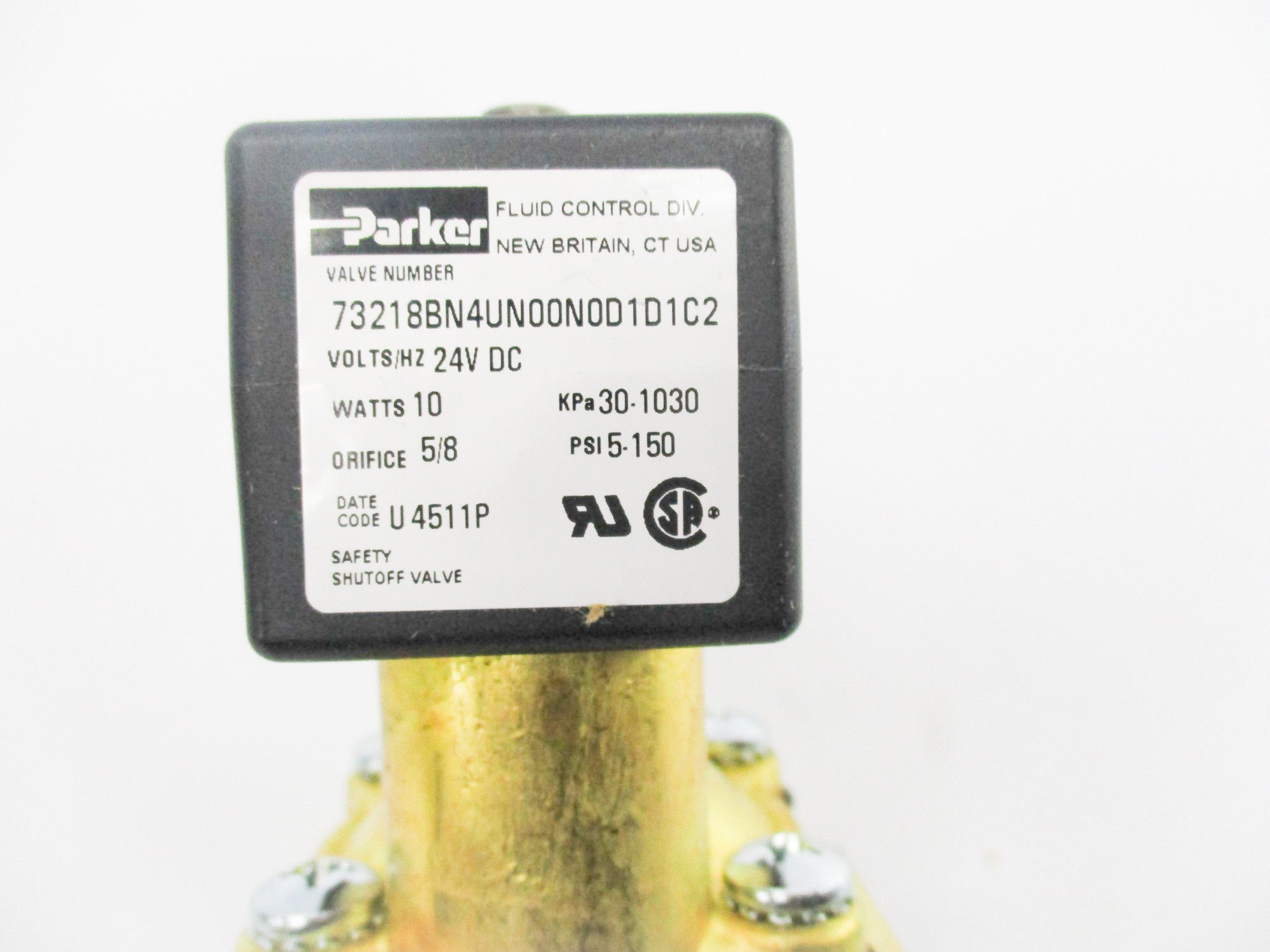 PARKER 73218BN4UN00N0D1D1C2 24V 5/8 NSNP
