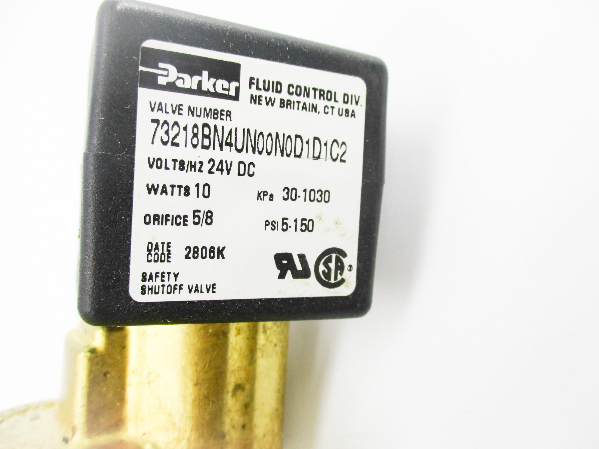 PARKER 73218BN4UN00N0D1D1C2 24V 5/8 UNMP