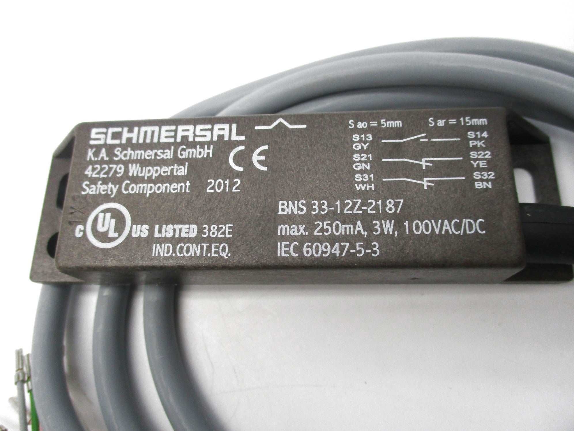 SCHMERSAL BNS33-12Z-2187 100VAC/DC NSNP