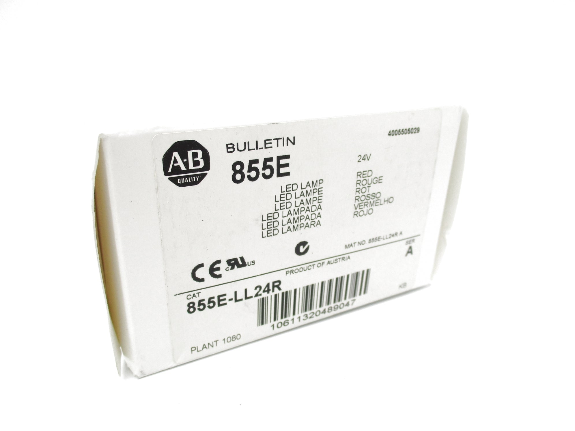 ALLEN BRADLEY 855E-LL24R SER. A 24V (WH) NSMP