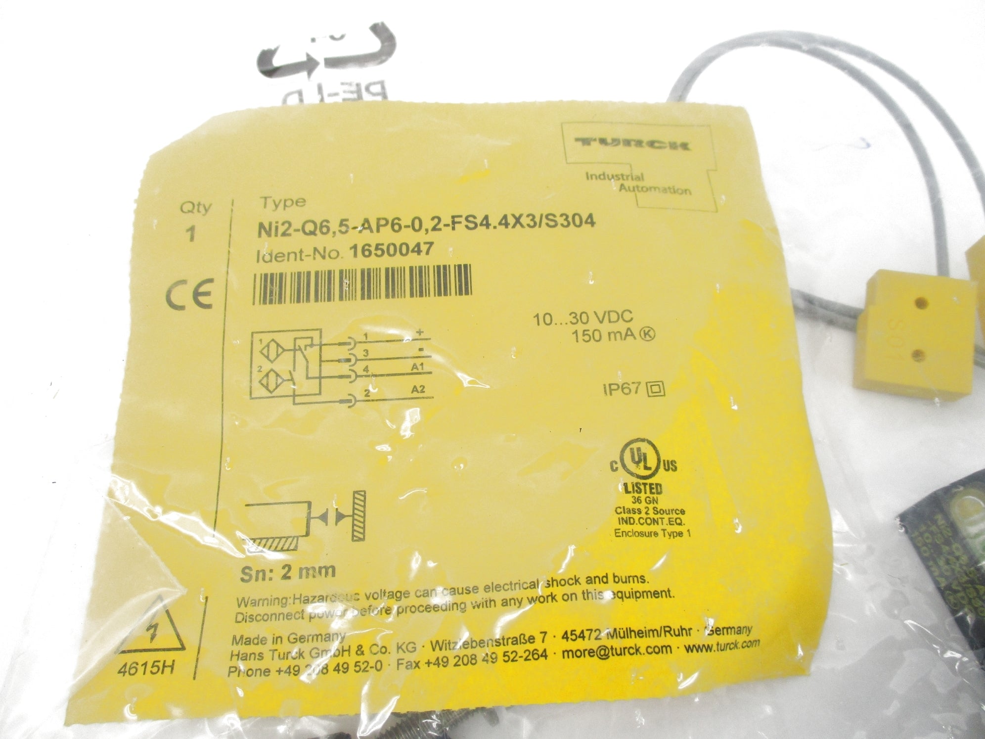 TURCK NI2-Q6,5-AP6-0,2-FS4.4X3/S304 NSMP