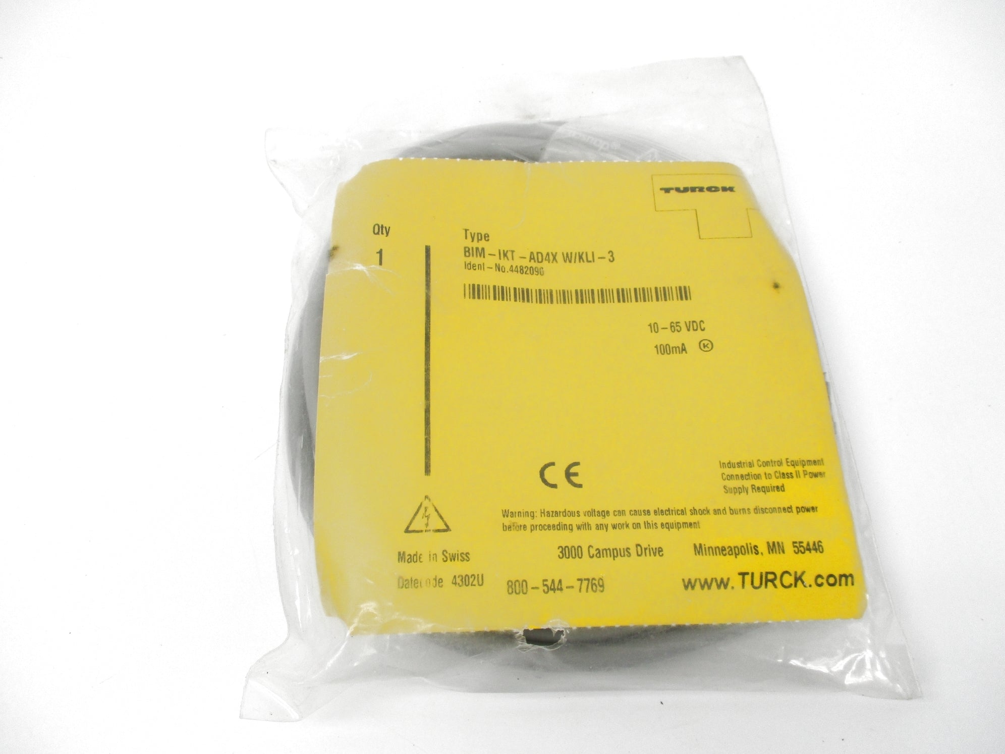 TURCK BIM-IKT-AD4XW/KLI-3 NSMP