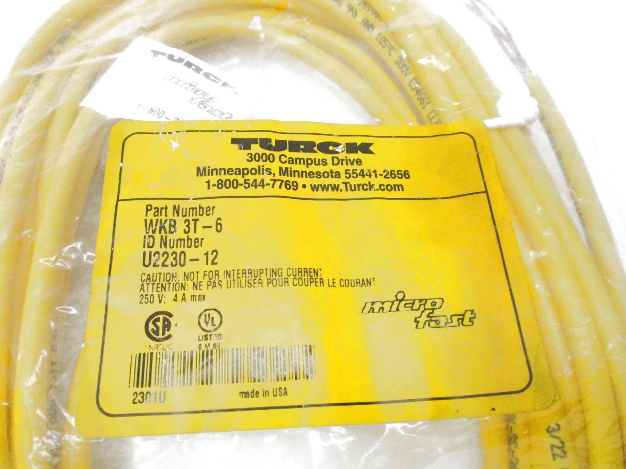 TURCK WKB 3T-6 NSMP