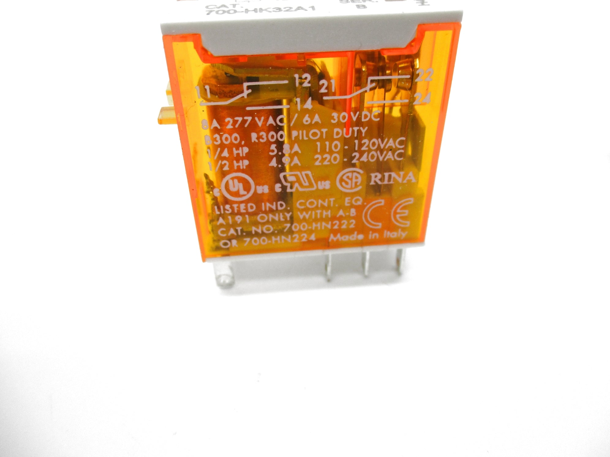 ALLEN BRADLEY 700-HK32A1 SER. B 120VAC 8A NSNP
