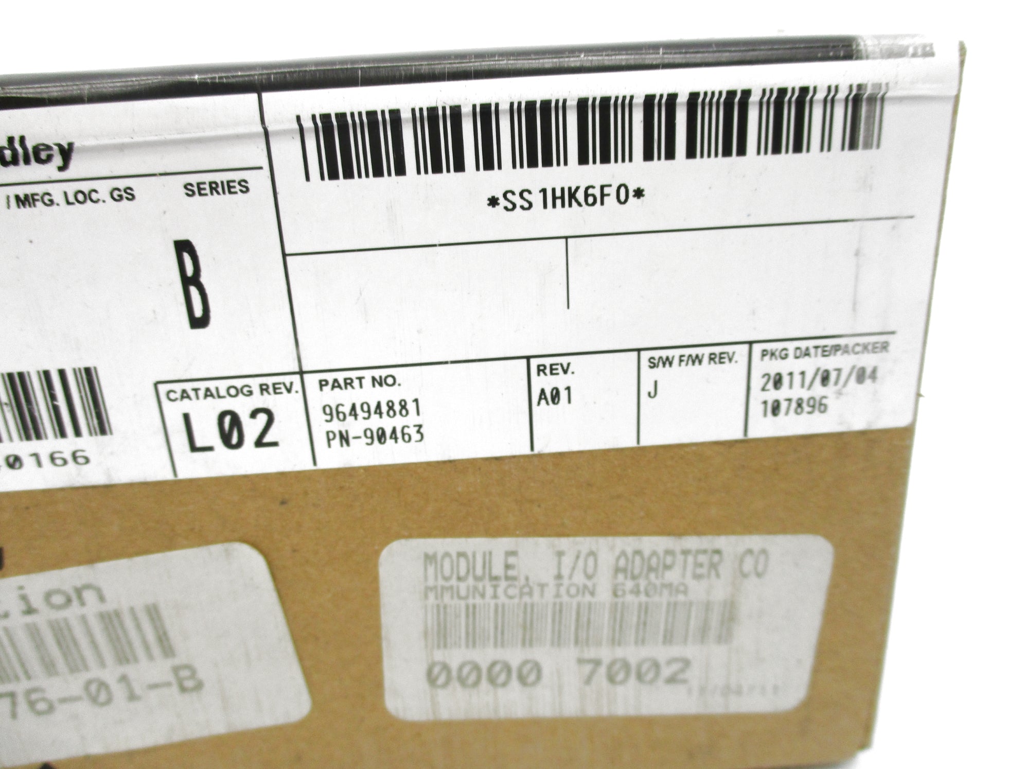 INDUSTRIAL SPARE PART 1794ADN SER. B  DATE:2011 NSFS