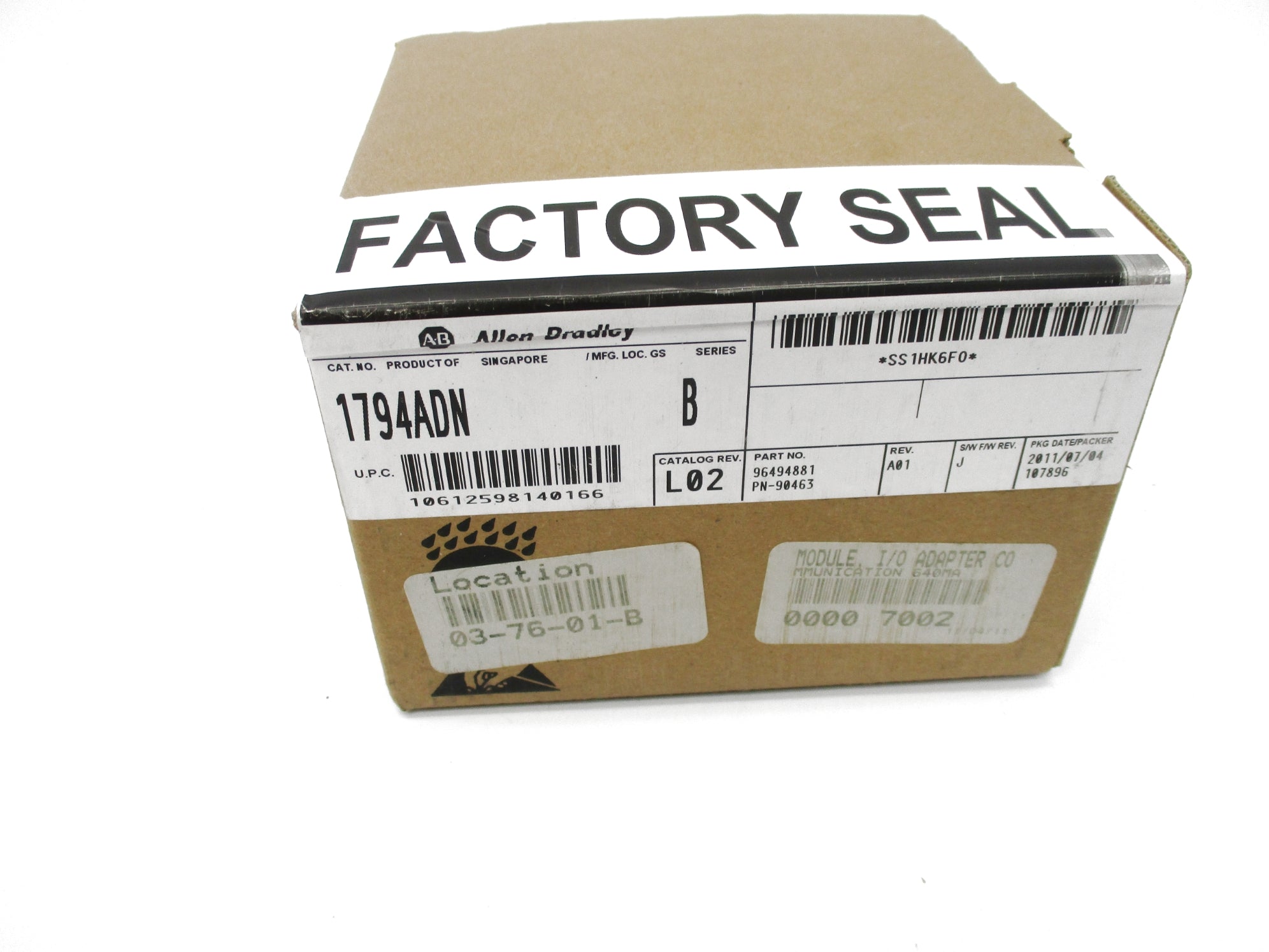 INDUSTRIAL SPARE PART 1794ADN SER. B  DATE:2011 NSFS