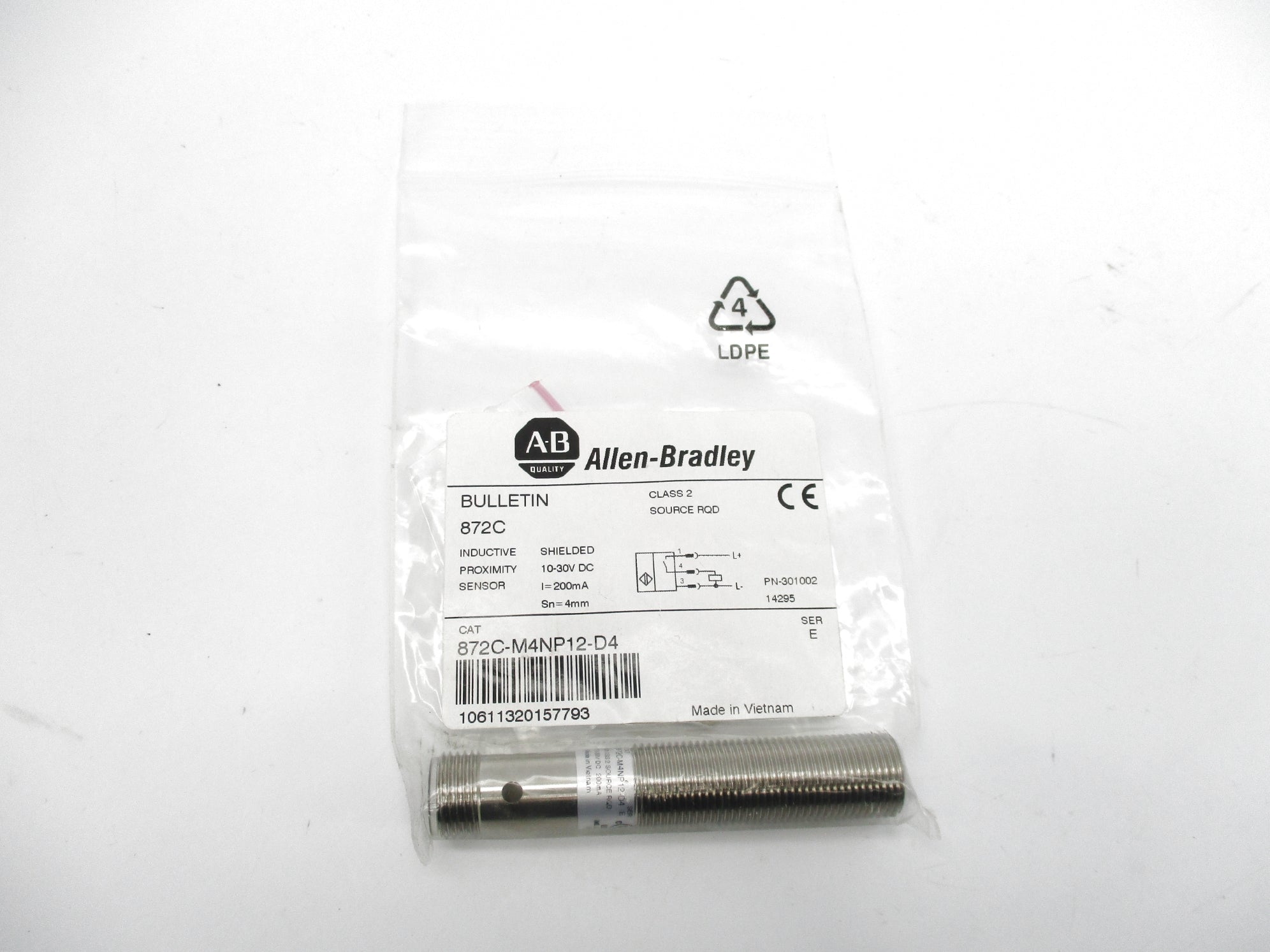 INDUSTRIAL SPARE PART 872C-M4NP12-D4 SER. E 10-30VDC NSMP