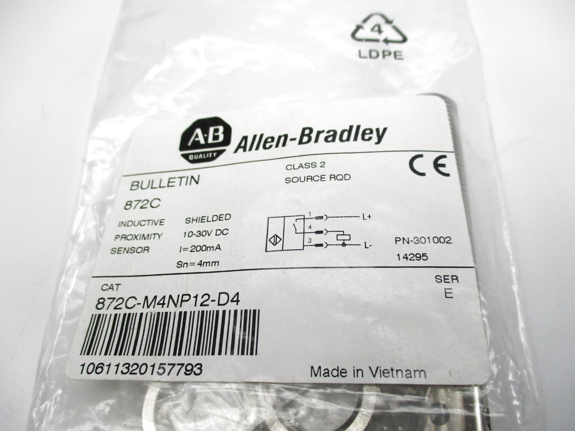INDUSTRIAL SPARE PART 872C-M4NP12-D4 SER. E 10-30VDC NSMP
