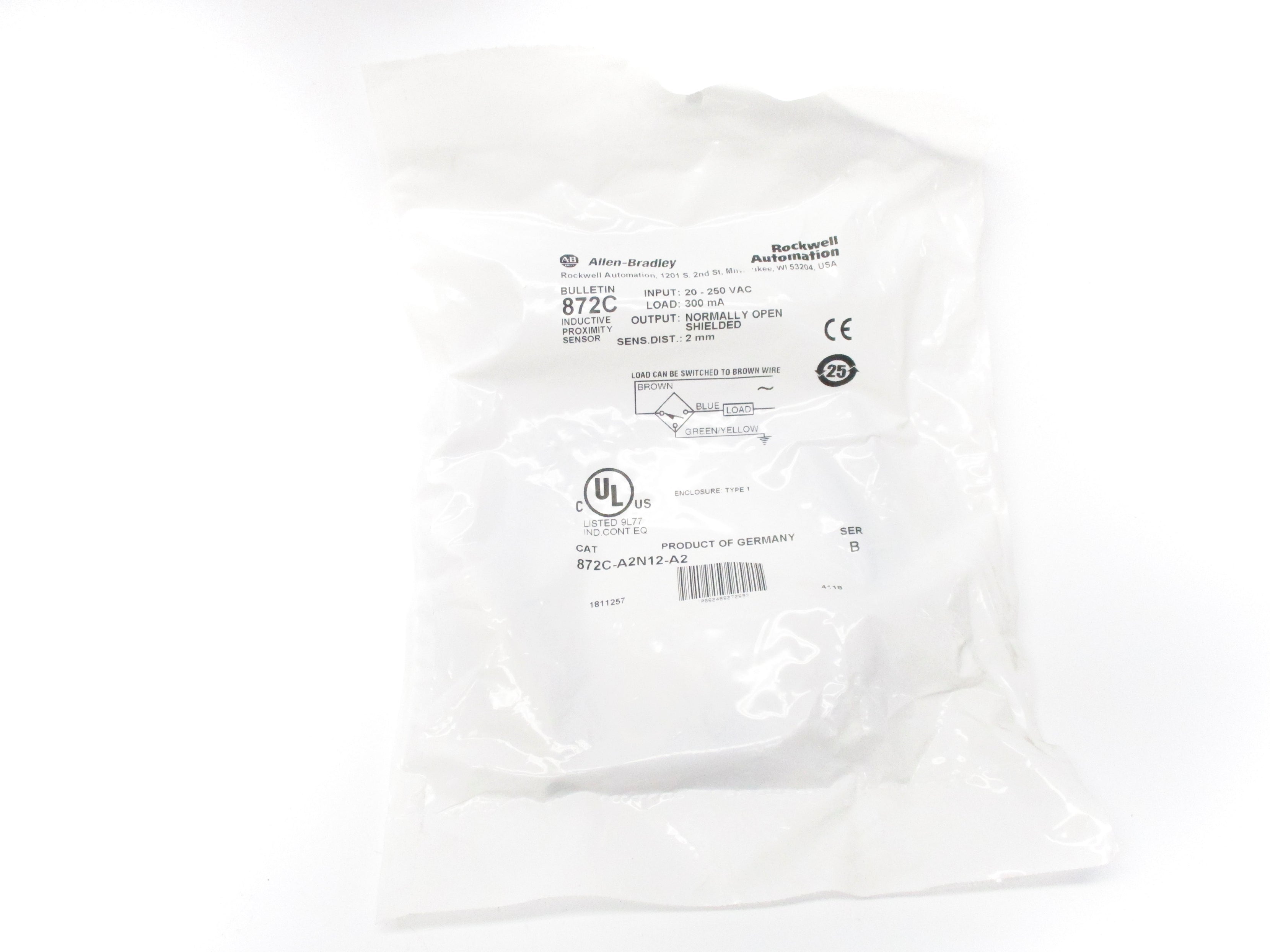 INDUSTRIAL SPARE PART 872C-A2N12-A2 SER. B 20-250VAC NSMP