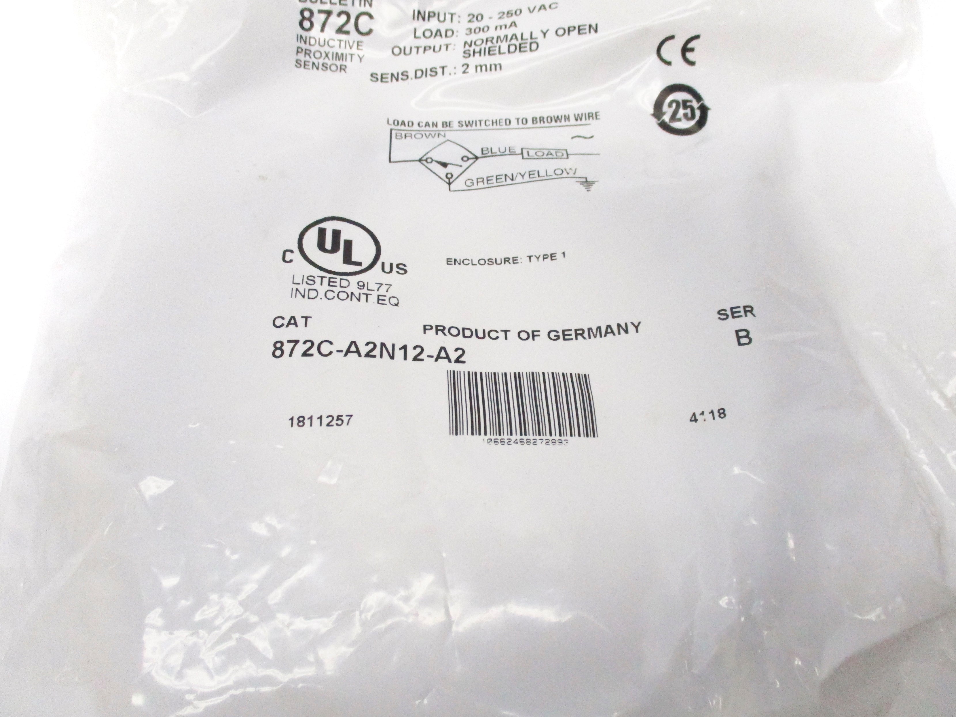 INDUSTRIAL SPARE PART 872C-A2N12-A2 SER. B 20-250VAC NSMP