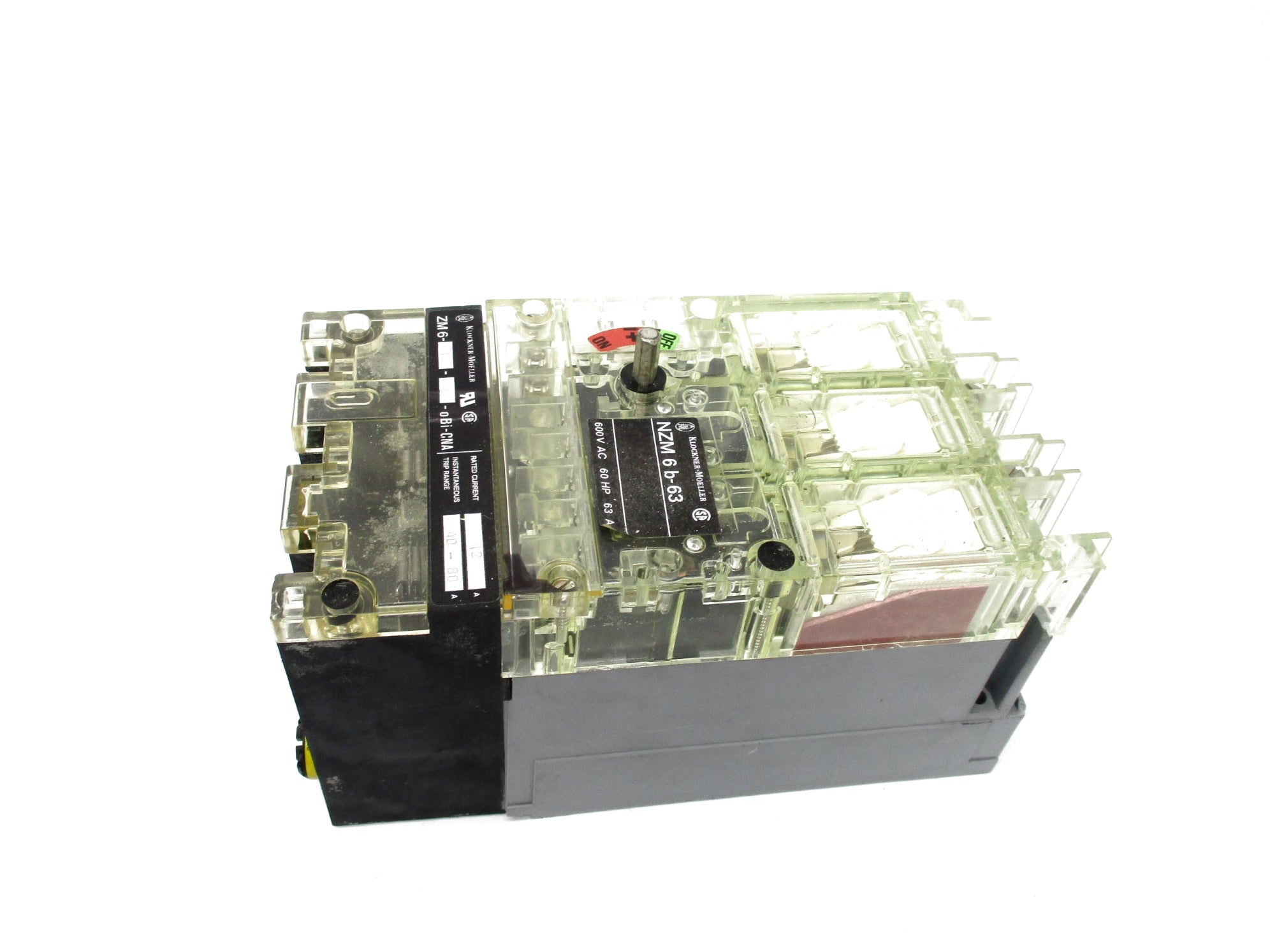 KLOCKNER MOELLER NZM6B-63 600VAC 63A RANGE 40-80 NSNP