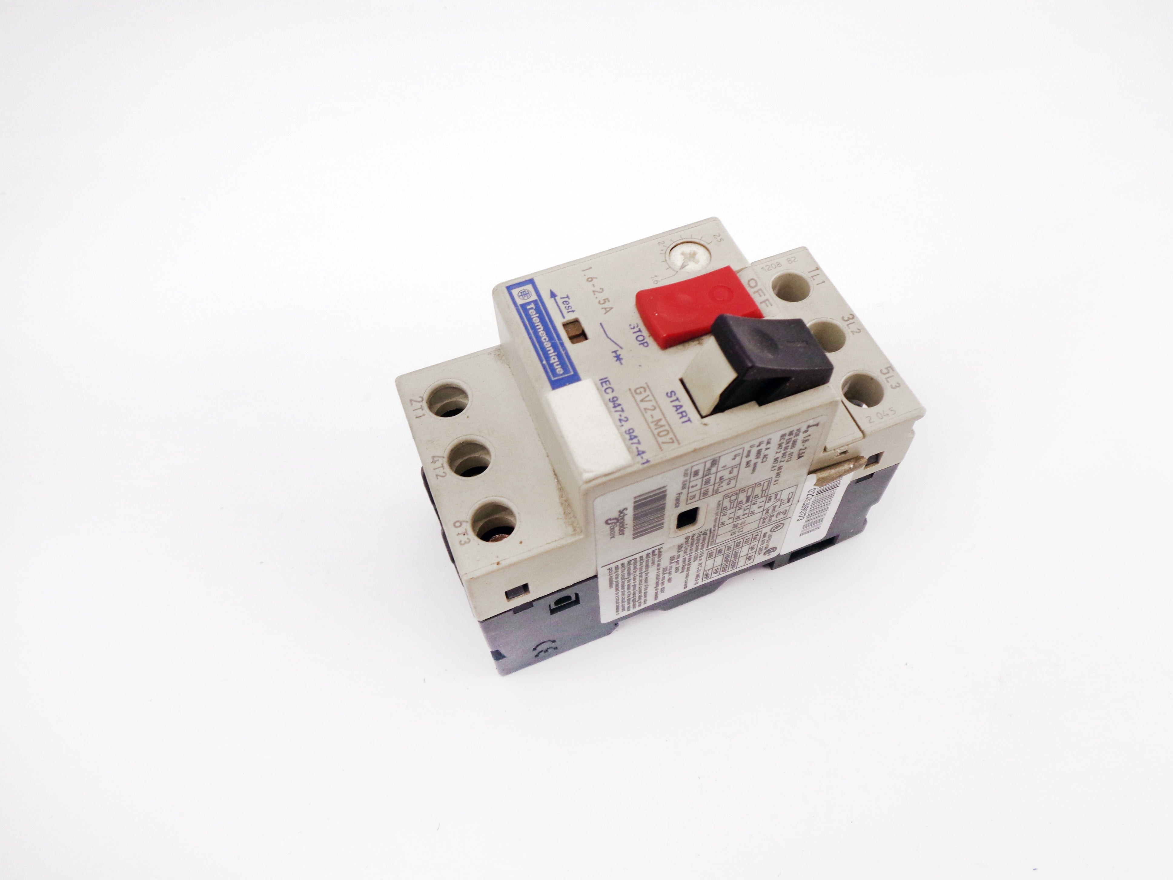 TELEMECANIQUE GV2-M07 575VAC 1.6-2.5A NSNP