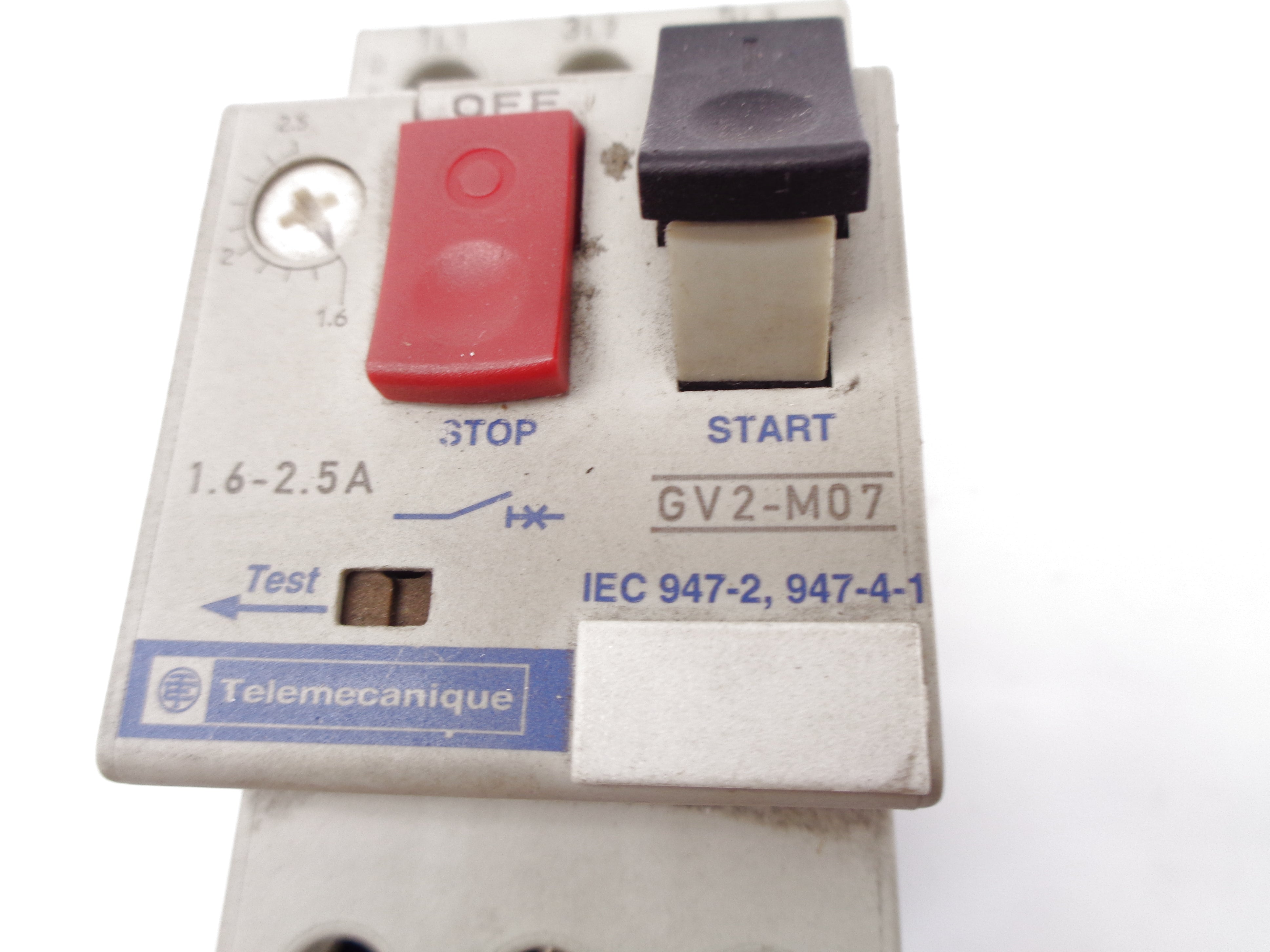 TELEMECANIQUE GV2-M07 575VAC 1.6-2.5A NSNP