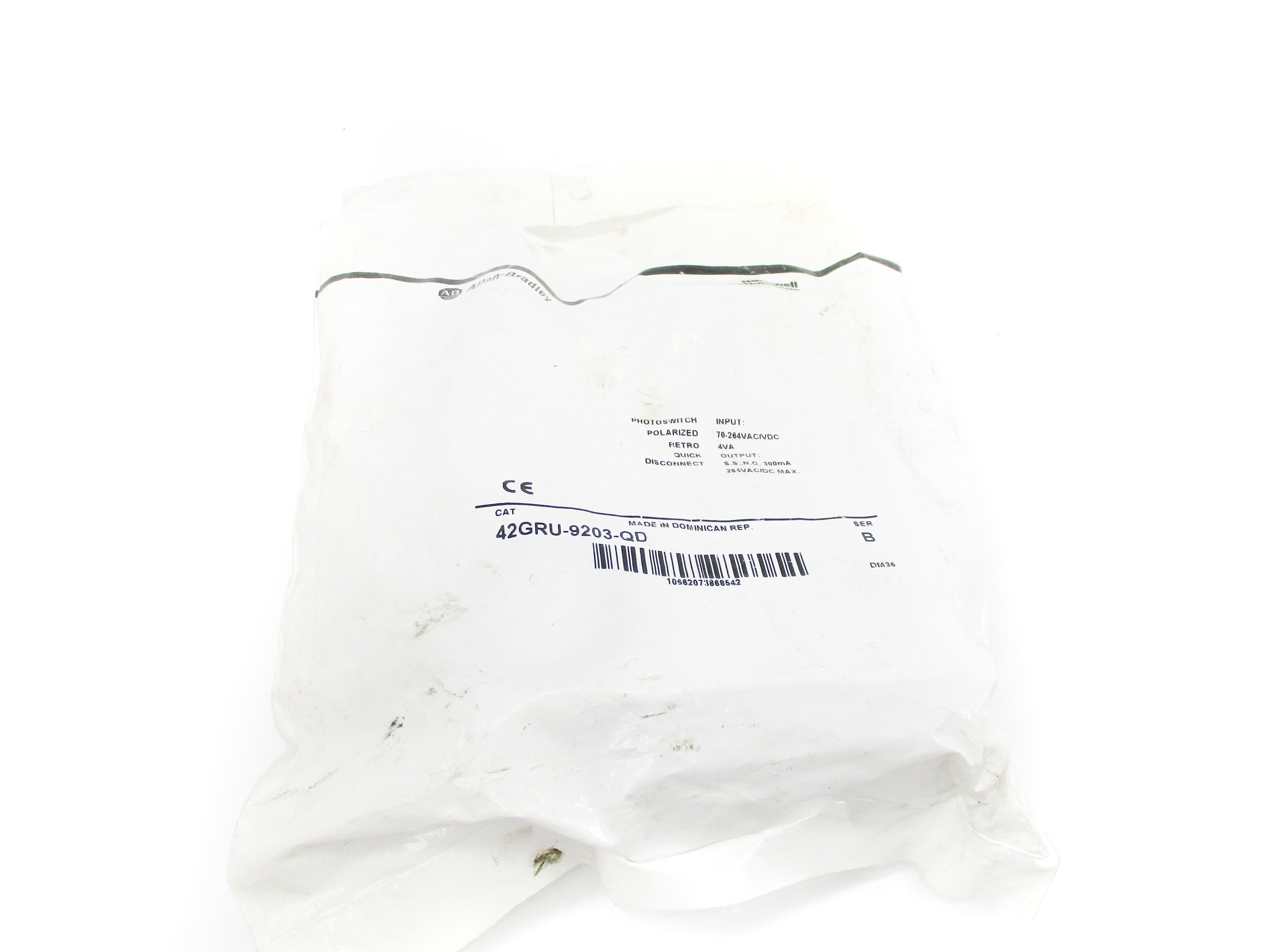ALLEN BRADLEY 42GRU-9203-QD SER. B 70-264VAC/DC NSMP