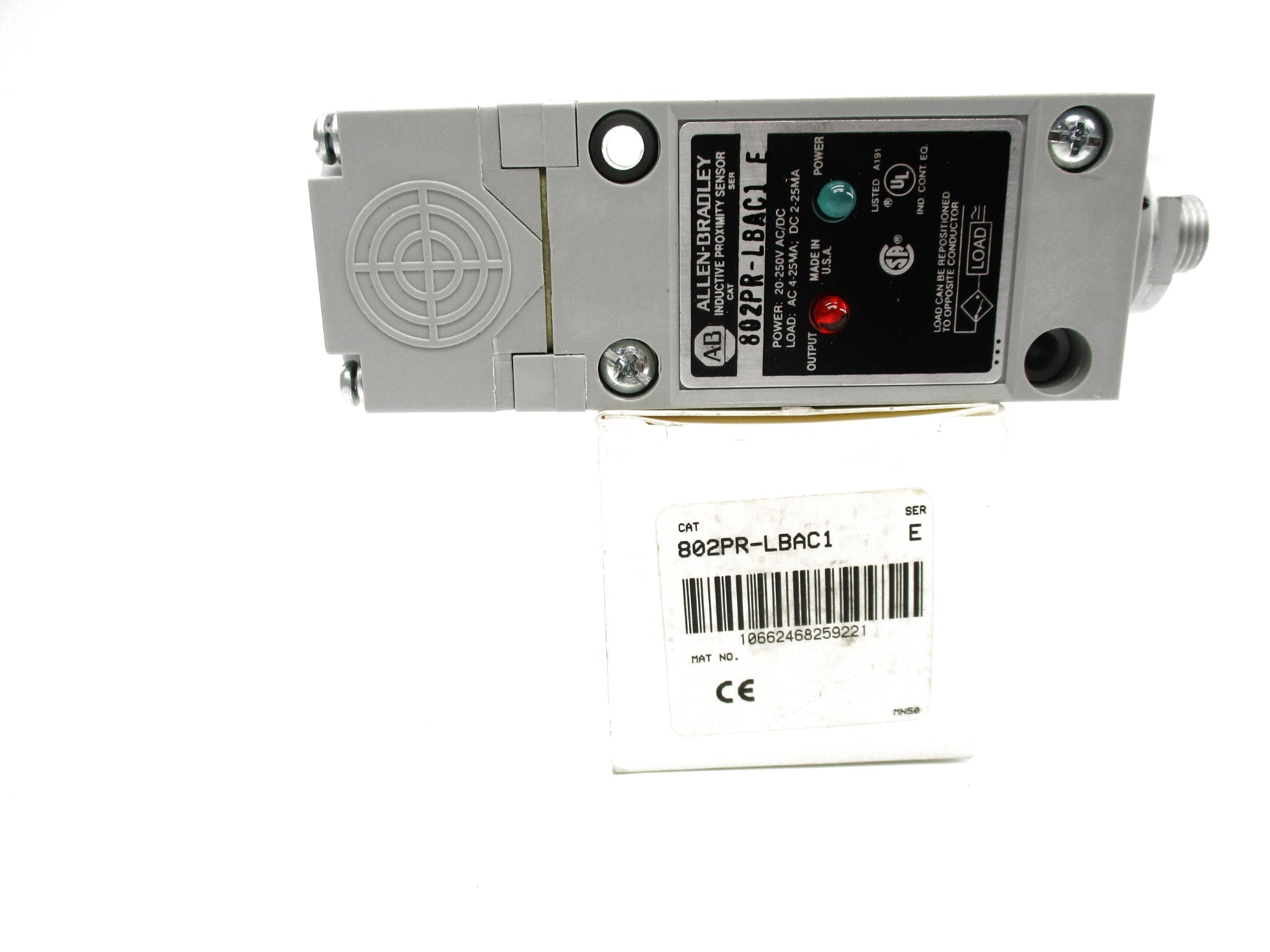 ALLEN BRADLEY 802PR-LBAC1 SER. E 20-250VAC/DC (WH) NSMP
