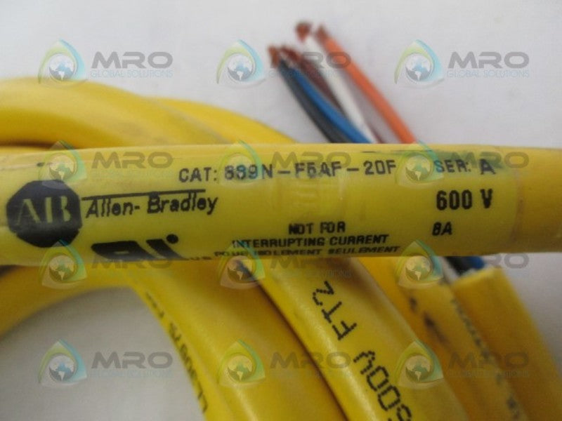 INDUSTRIAL SPARE PART 889N-FSAF-20F SER A FEMALE STRAIGHT CABLE UNMP
