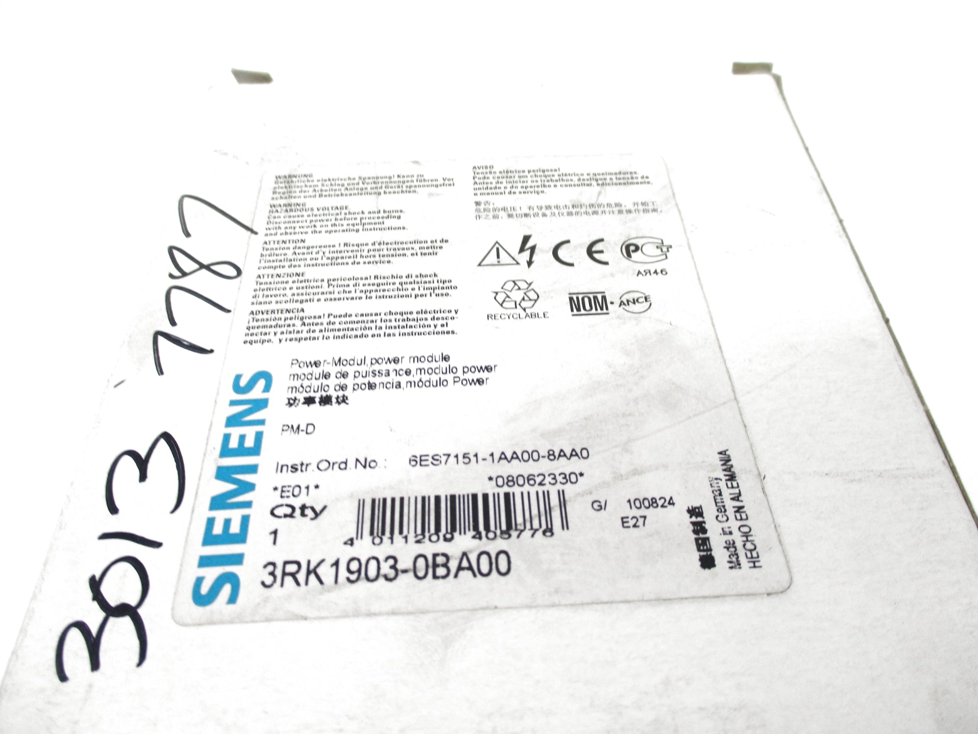 SIEMENS 3RK1903-0BA00 NSMP