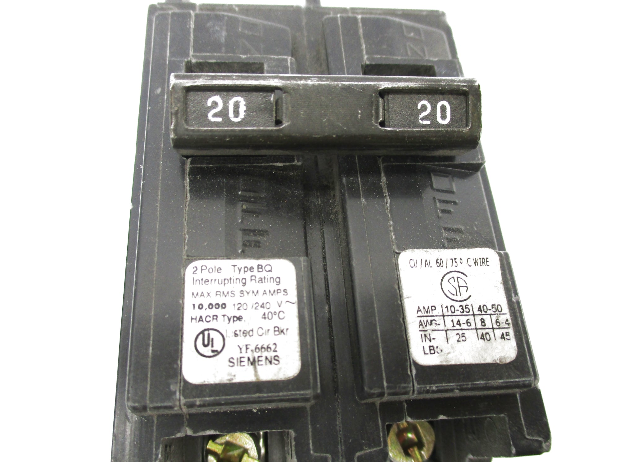 SIEMENS BQ220 120/240V 20A NSNP